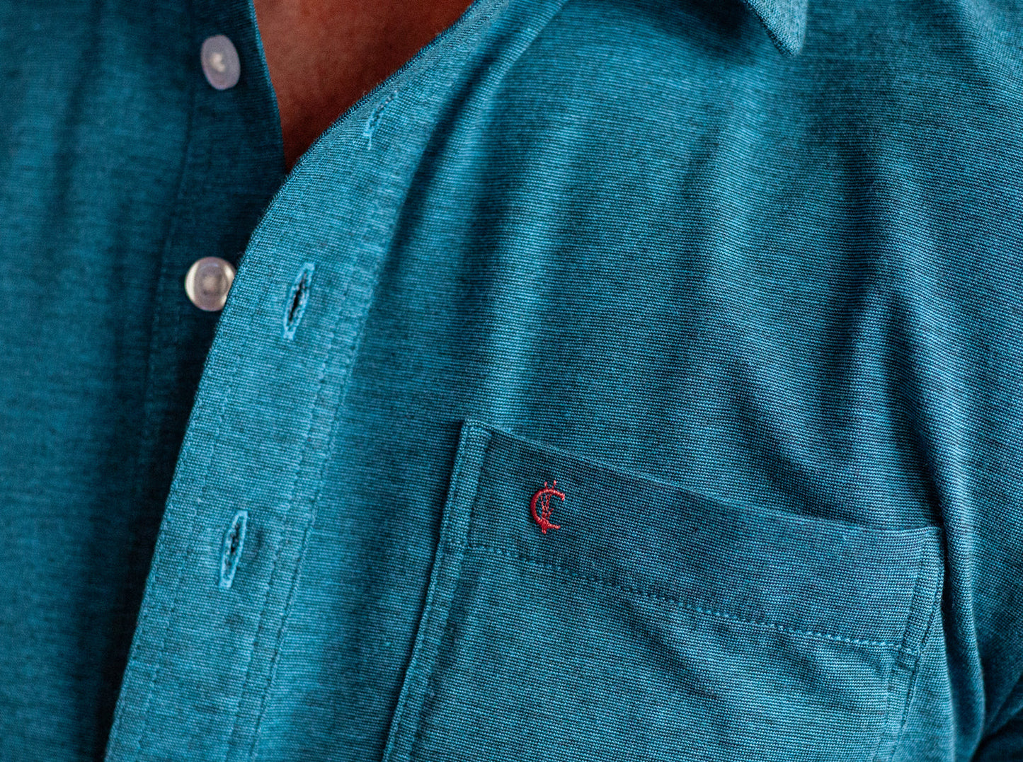 Top-Shelf Players Shirt - Indigo Microstripe