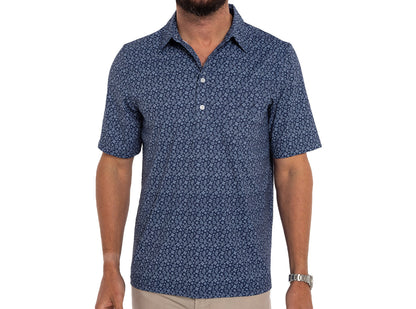 Performance Sport Range Polo - Bandana Print Navy
