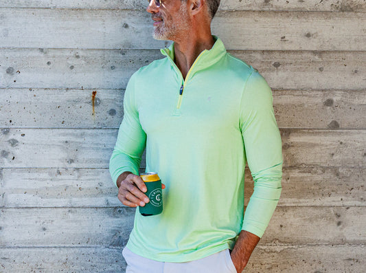FEATHER PERFORMANCE PULLOVER - Fresh Lime