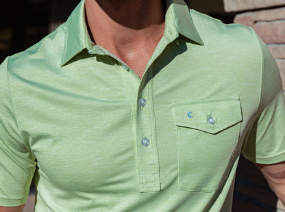 HEATHER PERFORMANCE SPORT PLAYERS SHIRT - Neon Light