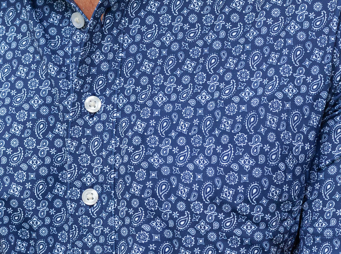 Performance Sport Range Polo - Bandana Print Navy