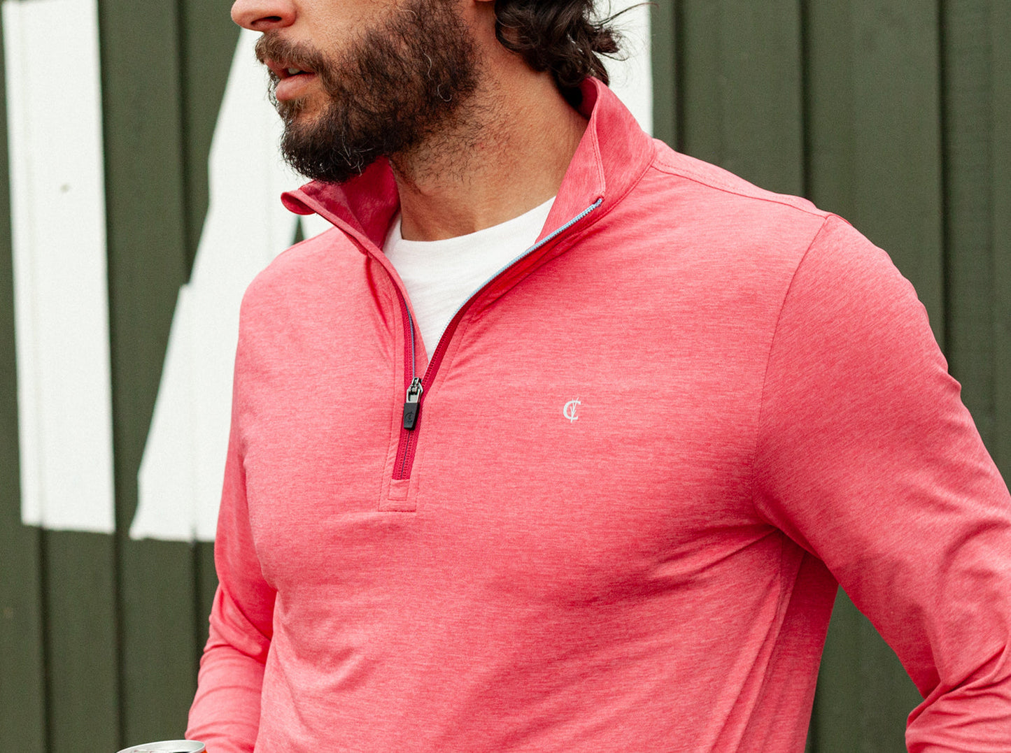 FEATHER PERFORMANCE PULLOVER - Heather Red