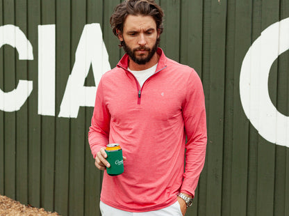 FEATHER PERFORMANCE PULLOVER - Heather Red