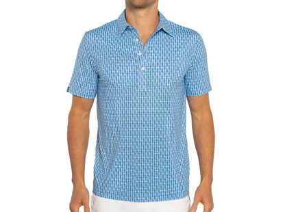 Performance Sport Range Polo - Solo Print - Blue